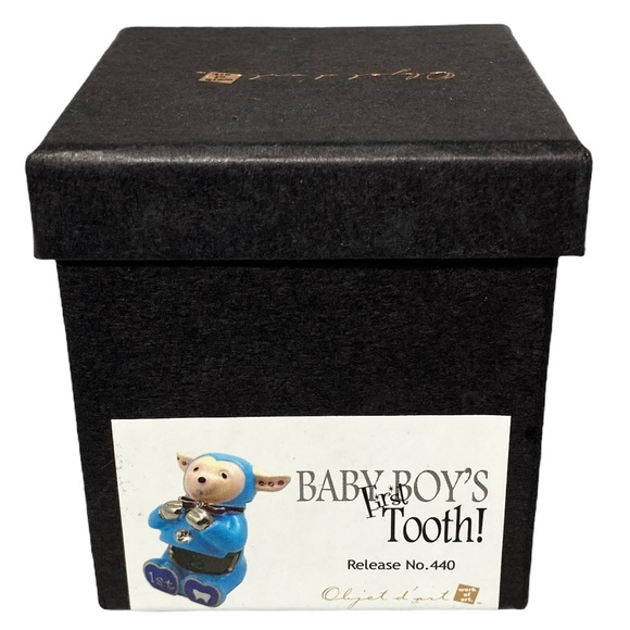 3/$10 Objet d’art Trinket Box Baby Boy's First Tooth - Picture 9 of 10